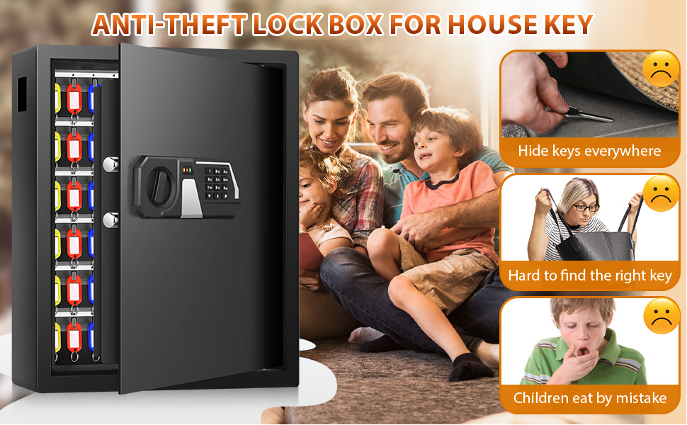 Amazon.com: Nebakne 200 Keys Fireproof Key Safe with Hook