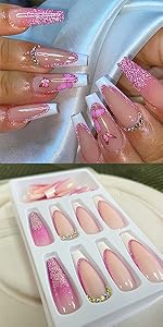 LW-197 Butterfly Fake Nails