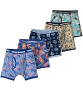 Tommy Bahama Boys 5-Pack Cotton Boxer Briefs - Soft, Tag Free Underwear Multipack for Kids and To...