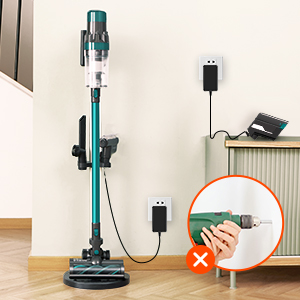 ULTENIC U11 - Cordless Vacuum Cleaner - 25000Pa - 4 In 1 Hoover - 3 Adjustable Modes - 55Mins Runtime 11 cordless vacuum Free-Standing Charging Base