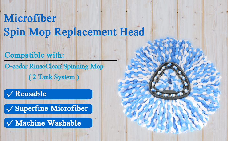 Spin Mop Refill Replacement Head Compatible with Ocedar 2