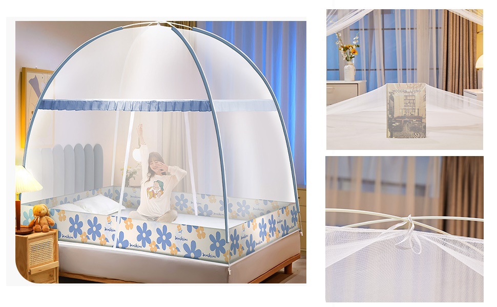 家庭用蚊帳ガーゼ通気性防蚊 Amazon｜蚊帳（かや) テント式 ワンタッチ 箱型の蚊帳 底生地