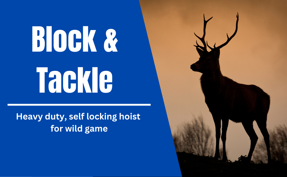 Tie Boss Self Locking, Block and Tackle Pulley Hoist