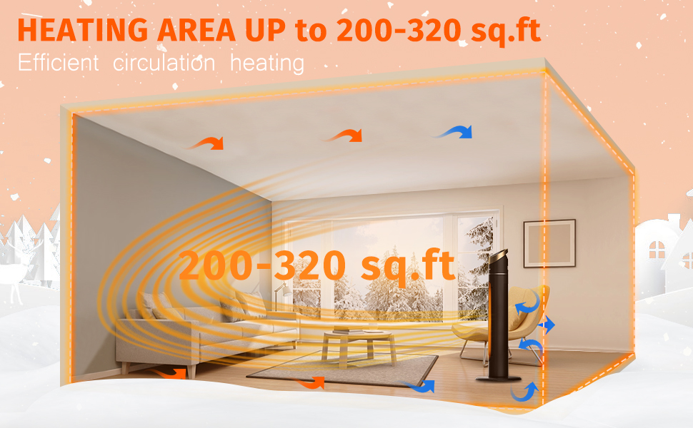 space heater, tower heater, electric heater, tall space heater, tower space heater