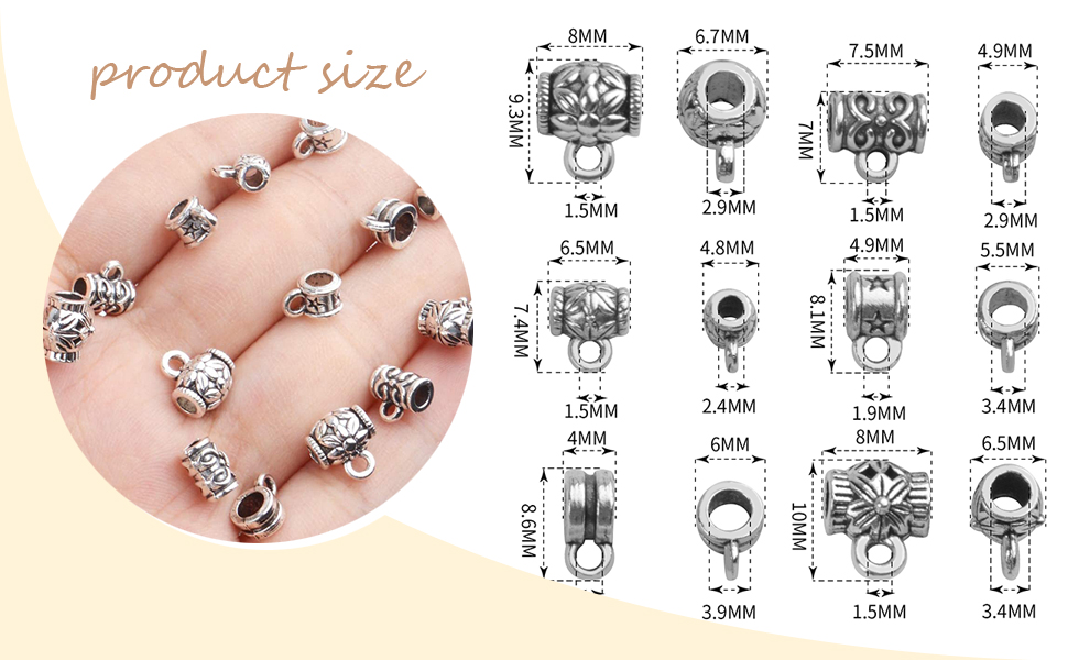 Jewelry Connector Bails Beads