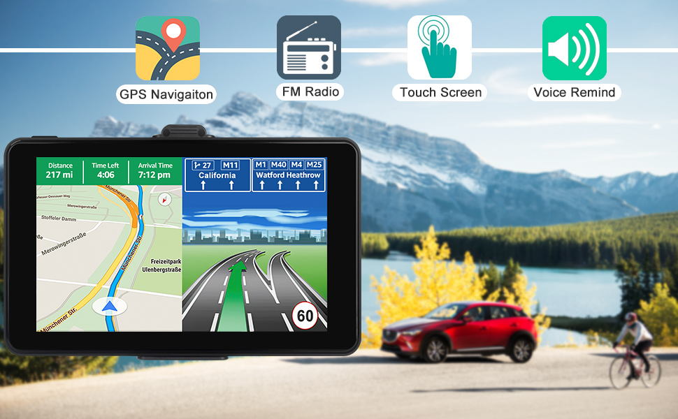 car truck gps navigation satellite global positioning