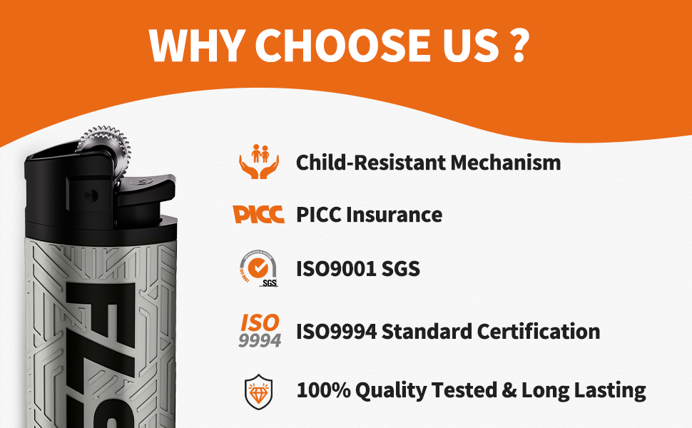 FLS Disposable Lighters 50 Pack, Classic Lighters for