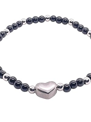 Perlenarmband Obsidian 4mm Edelstahl