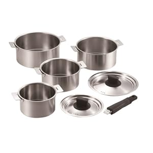 Amazon.co.jp: 丸山技研 創燕 SOUEN ハンドル着脱式 鍋4点