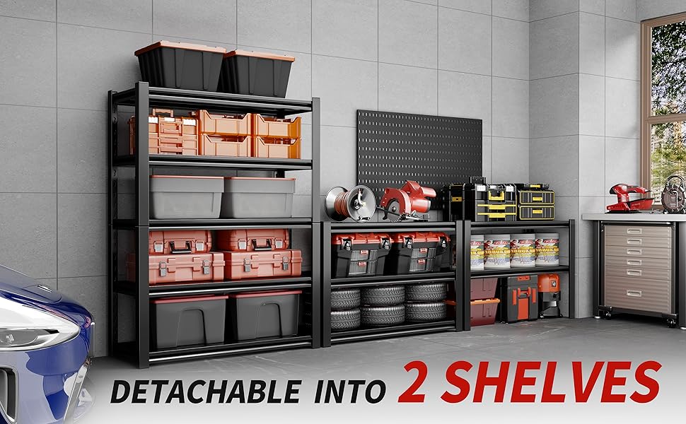 detachable into two shelves