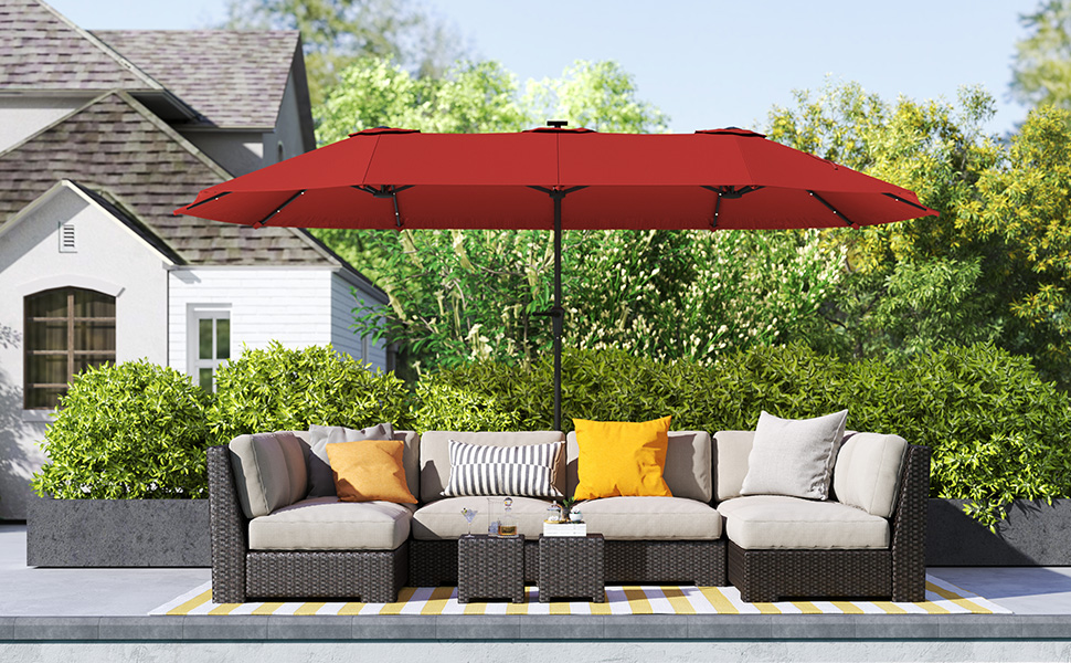 sombrilla doble sombrillas de extra big para lighted umbrell