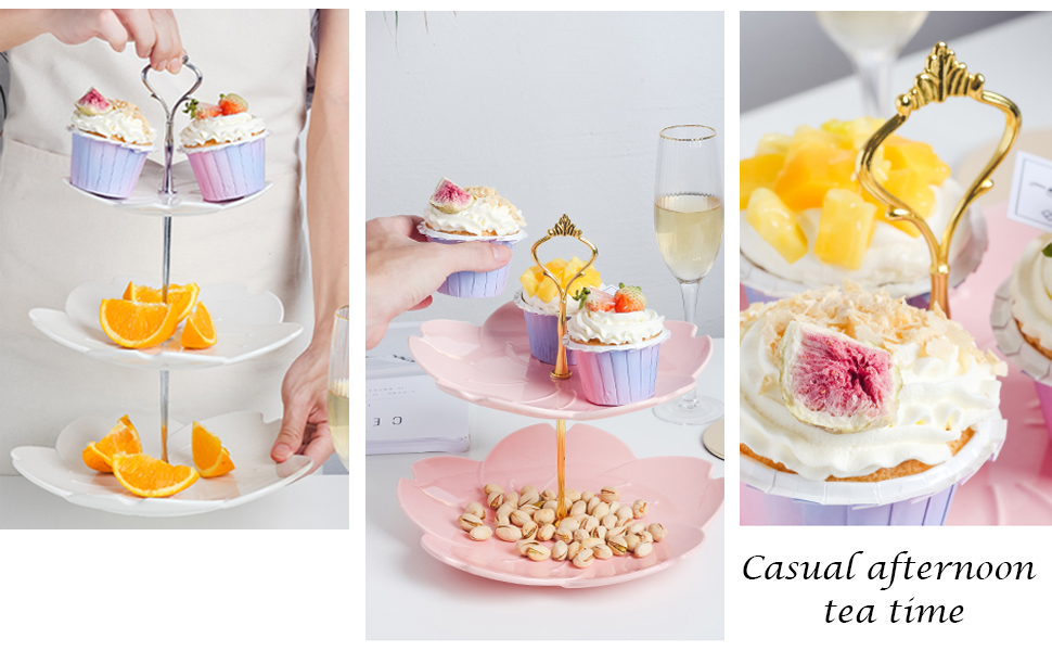 6 Set Large Tiered Tray Hardware for Cake Stand Mold Crown