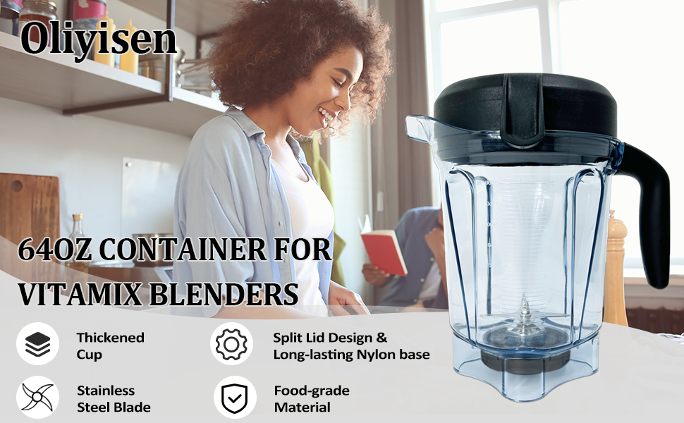 For Vitamix Blender Pitcher 64 oz Low-Profile
