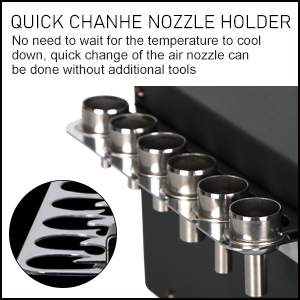 Quickly replace the nozzle bracket