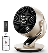 Dreo Intelligenter Schreibtischventilator für Schlafzimmer, leistungsstarker 21,3 m großer Luftzi...