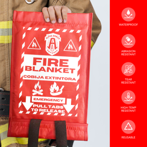 quick feature chart: waterproof, abrasion resistant, tear resistant, high temp resistant, reusable