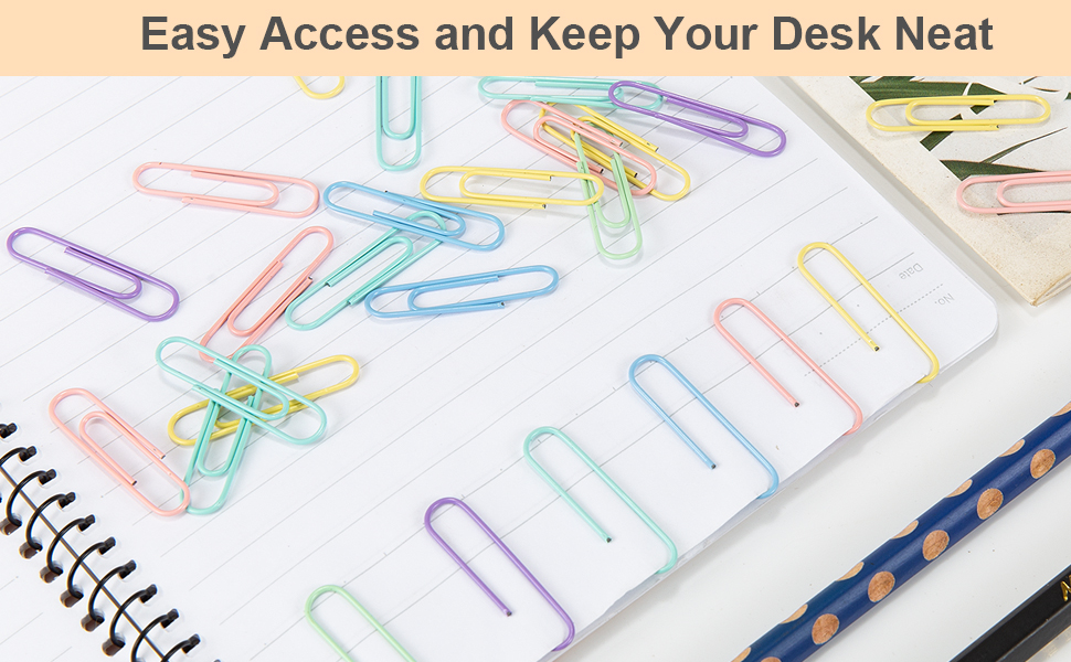 Paper Clips, Medium Size Paper Clips 1.3 Inch (33mm) 210