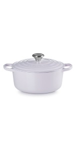 【新品】LE CREUSET　シグニチャーココット ロンド ホワイト　24cm Amazon｜ル・クルーゼ(Le Creuset) 鋳物 ホーロー 両手鍋 シグニチャー