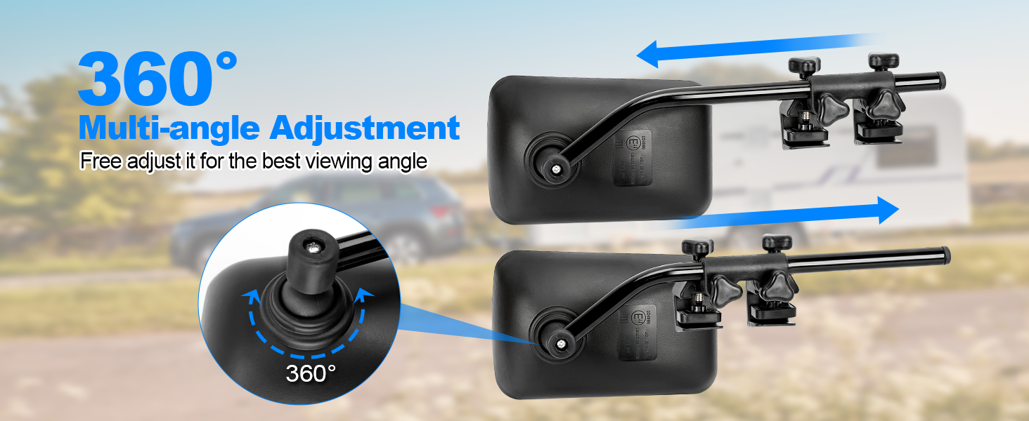 SUPAREE Car Towing Mirrors Caravan Towing Mirrors Caravan Mirrors for