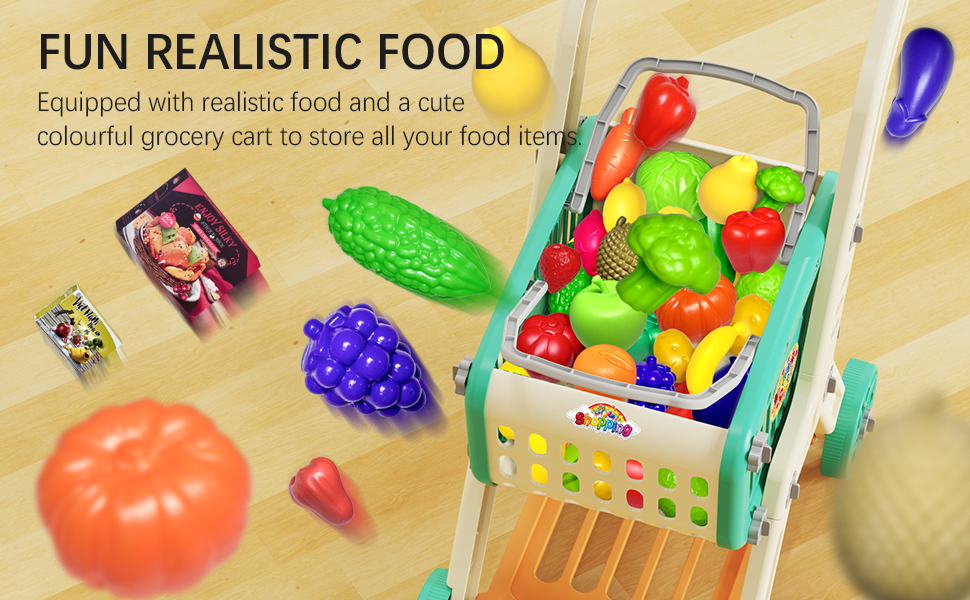 kids shopping cart 3 year old grocery cart for toddlers 1-3