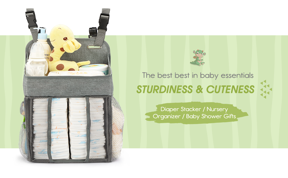 Changing Table Diaper Organizer Baby Hanging Diaper Stacker Nursery
