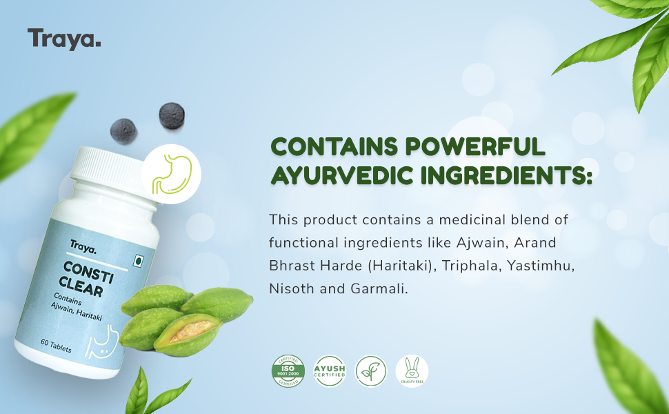 Buy Traya Consti Clear Ayurvedic Constipation Relieving Supplement