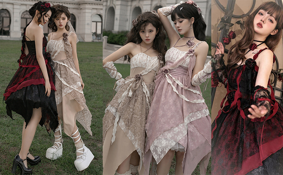 アトリエまりこ♡薔薇モチーフとフリルのワンピース♪ジャンパー