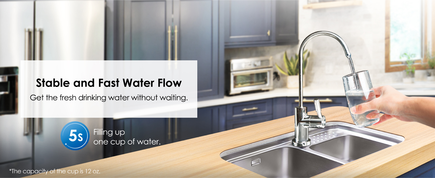 Waterdrop 10UA Under Sink Water Filter System, Reduces PFAS, PFOA/PFOS, Lead, Chlorine, Bad