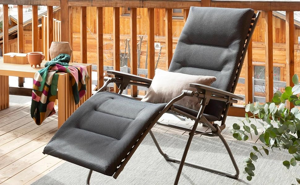 Lafuma ラフマ EVOLUTION BE COMFORT ドリンクホルダ付 Lafuma ラフマ リクライニングチェア EVOLUTION BE COMFORT