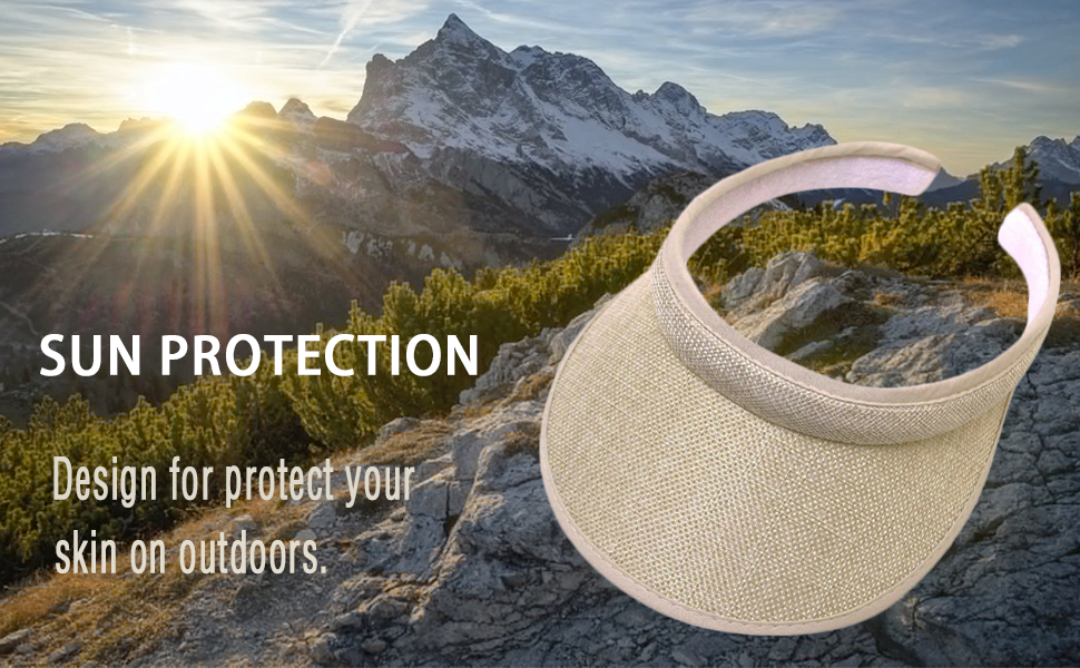 Sun Visor Hats Men Women Summer Beach Cap Sport Visors for Tennis