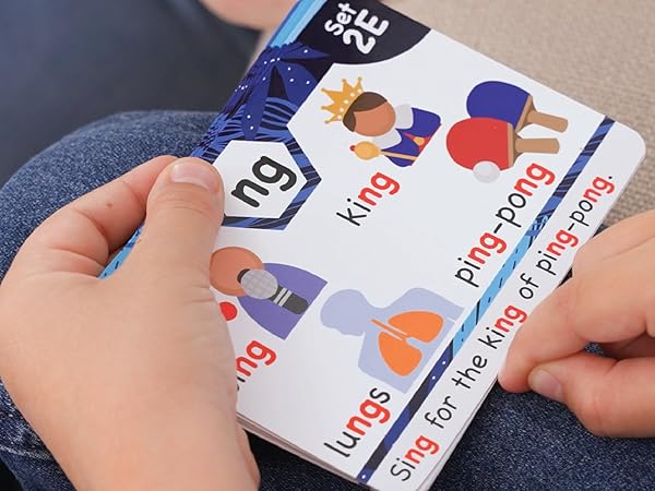 teaches short and long vowel sounds, digraphs, trigraphs, diphthongs, beginnings and endings