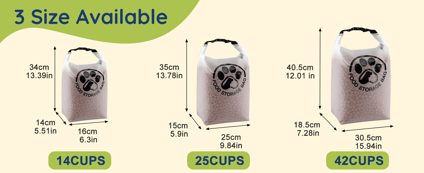 dog food travel bag