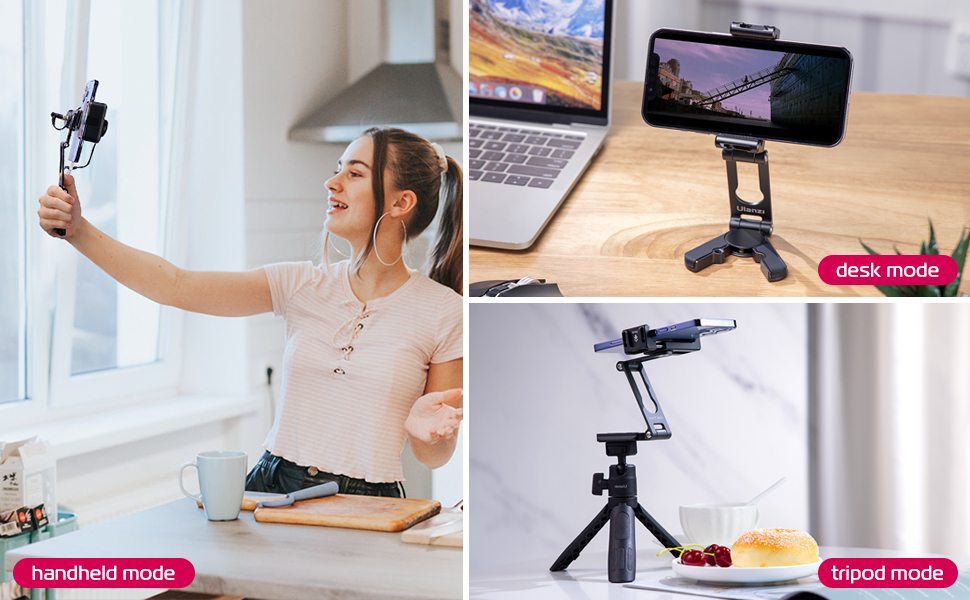 ULANZI Phone Tripod Mount 2 Cold Shoes & Arca Port, HP004