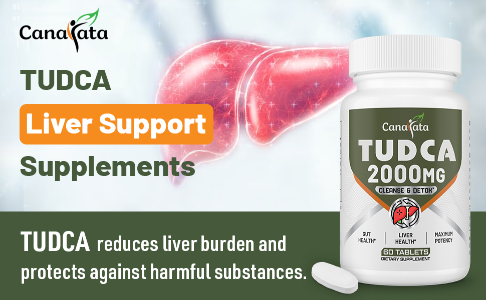 TUDCA Liver Supplements 2000mg Strong Bile Salts Support Liver Detox & Cleanse