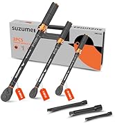 SUZUME 3PCS Torque Wrench Set 72 Teeth Dual-Direction Adjustable Torque Wrench Dual-Scales 1/4 & ...