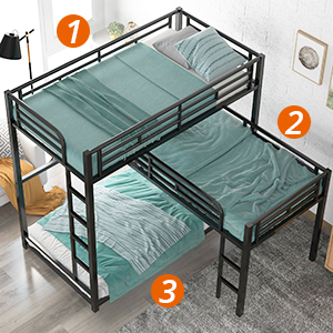 3 beds