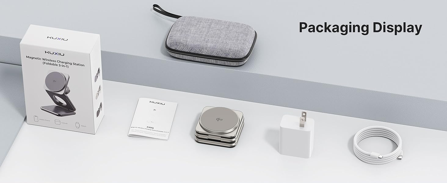 iphone 16 pro max and watch charging station iphone wireless charger qi2 fast charging 45w adapter