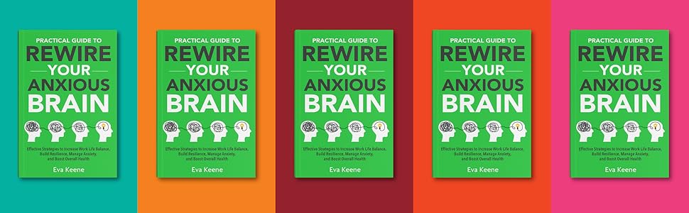 5 images of the book cover on turquoise, orange, red, bright red, and pink backgrounds.