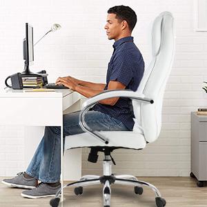 High Back PU Leather