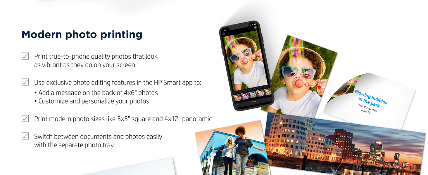 photo tray touchscreen mobile printing dual band wireless 2-sided duplex high-quality printer