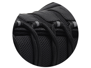 black hiking shoes