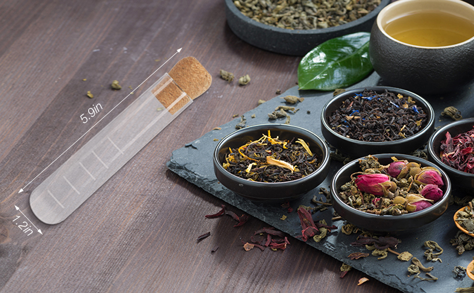 KUIING Reusable Tea Infuser, Glass Tea Strainer, Loose Tea Steeper with