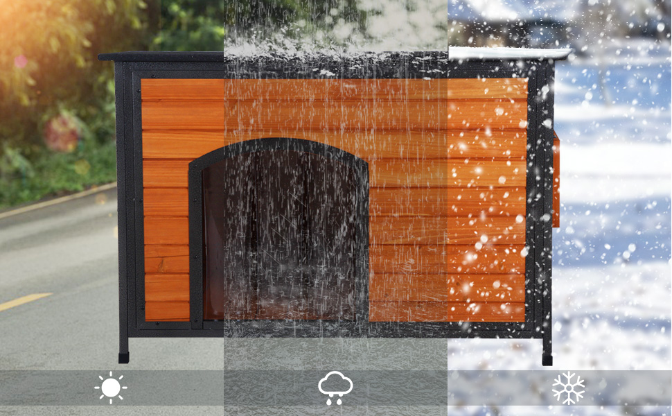 outdoor dog house weatherproof