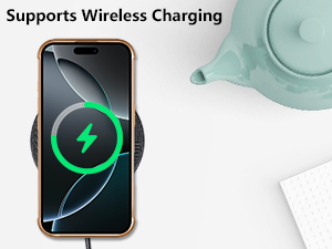 ZTOFERA Compatible with iPhone 16 Pro Max (6.9") Case for Girls Women, Flexible Soft Silicone Protective Phone Case with Cute Love Heart Pattern Plated Edging Shockproof Bumper Cover, White 15 iPhone 16 Pro Max case support wireless charging