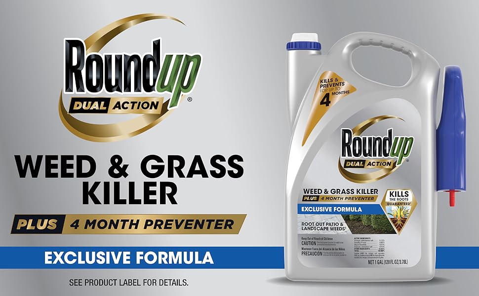 Roundup Dual Action Weed & Grass Killer Plus 4 Month