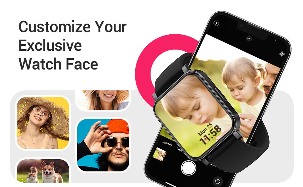 Imzuc Smart Watch, Health Fitness Tracker for Women & Men