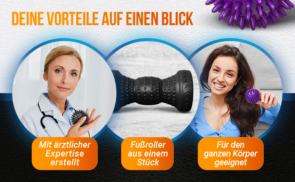 Massage Ball Massageroller Igelball Fußmassage Massagebälle Igelbälle Noppenball