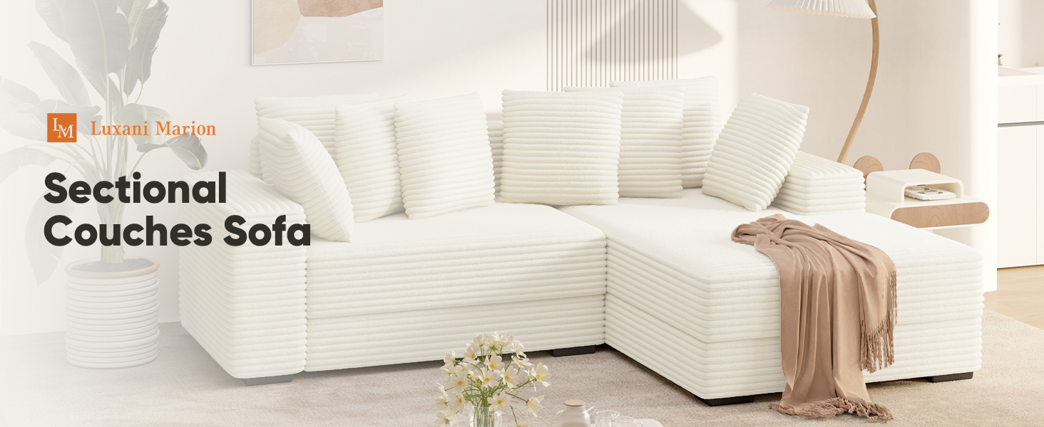 Luxanimarion 111‘’ Cloud Sectional Couc