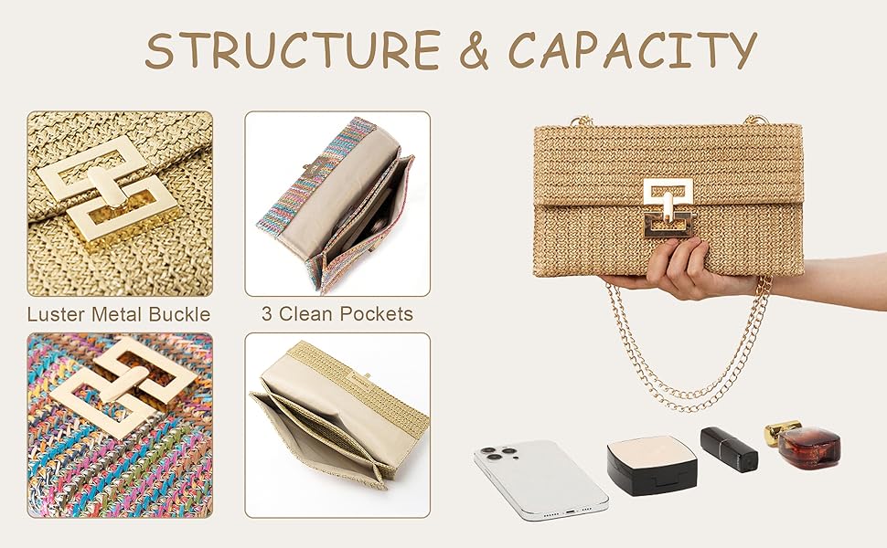 محافظ وحقائب يد من القش