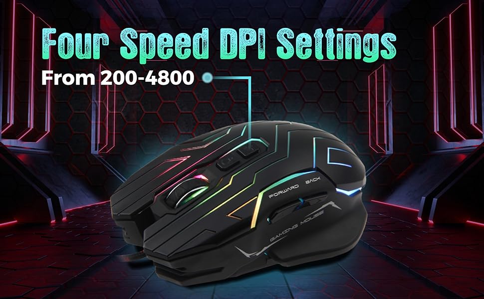 4800 DPI Gaming Mouse